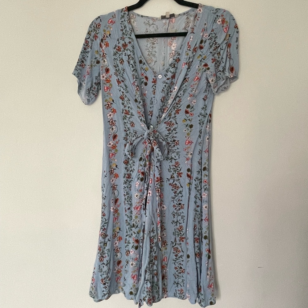 Short floral blue Summer dress
